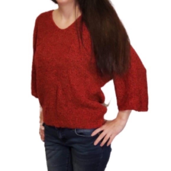 ❤️ David Brett Red Sweater - Picture 2 of 8